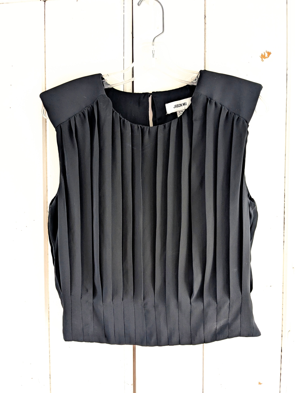 Jason Wu Pleated  Sleeveless Blouse sz M - Picture 4 of 12